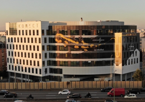 L'immeuble Konect, à cheval entre le 17e et Saint-Ouen. 