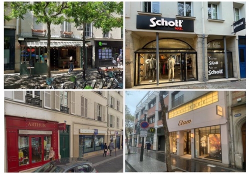 Les boutiques de la rue Brochant à Paris 17e, de rue des Innocents à Paris 1er, de la rue de Lévis à Paris 17e ou boulevard Jean Jaurès à Boulogne-Billancourt.