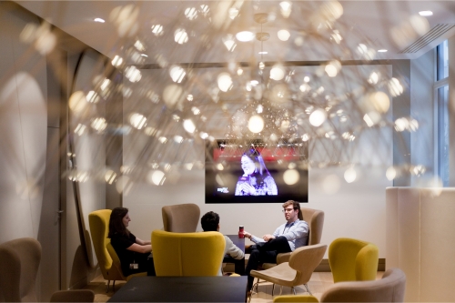 L'intérieur du Campus L'Oréal par Charles Zviak. © Design Studio Architectes & Designers