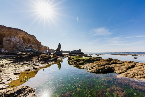 Le rivage de la presqu'île de Guérande. © DR