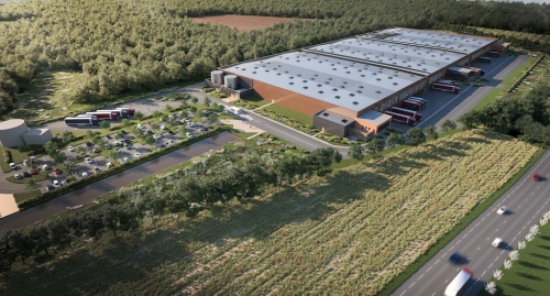 Vue de la future plateforme. © 6ème Sens Immobilier. 