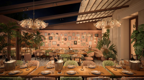 Le restaurant Pablõ à Saint-Tropez. 