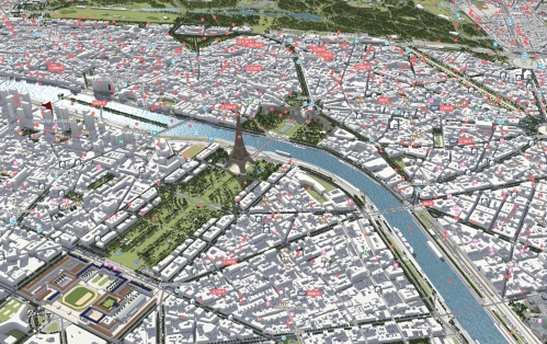 Exemple de la cartographie Bien'ici.