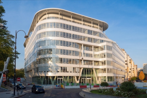 L'immeuble Convergence, siège de Danone livré en octobre 2020. 