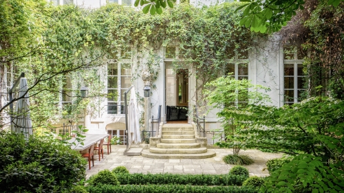 Le jardin privé du 12 Saints-Pères, Paris 7