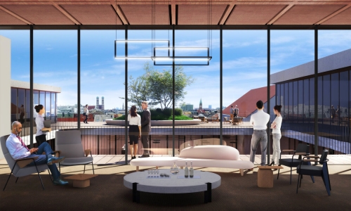 Le projet d'Axa IM Alts à Munich. © Wilmotte