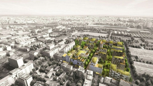 L'ilôt Canopéa, dont les travaux ont été lancés par le promoteur lyonnais em2c.