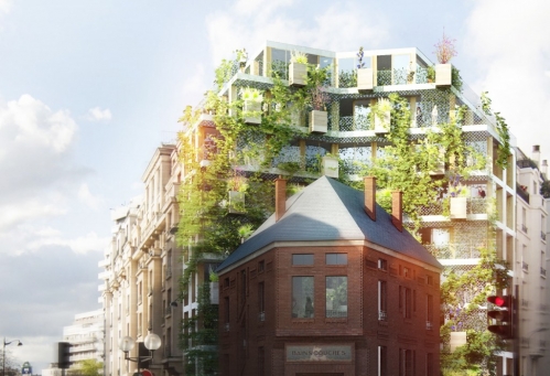 Les Bains Douches rénovés du 15e arrondissement de Paris. © Red Architectes