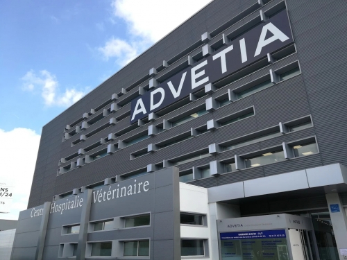 Le centre hospitalier vétérinaire Advetia situé à Velizy-Villacoublay. 