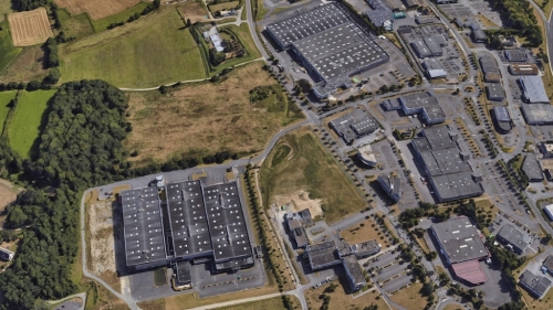 Le parc d'activités dans lequel est situé l'entrepôt de Beaumanoir, à Saint-Malo. 