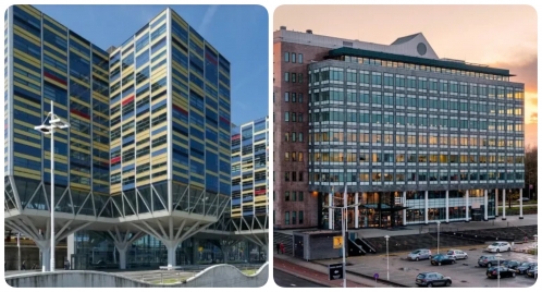 Les immeubles Carrefour & Eurogate III, aux Pays-Bas