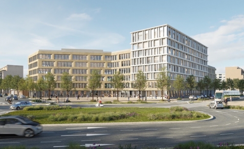 L'immeuble de bureaux Porte Est, dans le 10e arrondissement de Marseille. 