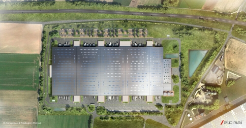 La future plateforme logistique XXL de dernière génération, à Amiens Saint-Sauveur. 