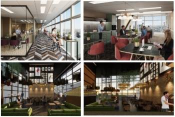 Des espaces de coworking au sein de la tour Lilleurope à Lille