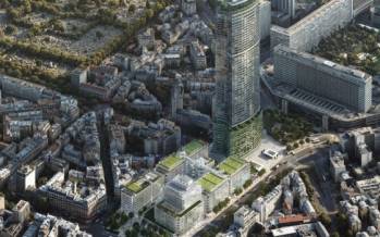 Le projet de l'agence Renzo Piano Building Workshop (RPBW) pour le centre commercial de l'ensemble immobilier du quartier de Montparnasse. Le projet de l'agence Renzo Piano Building Workshop (RPBW) pour le centre commercial de l'ensemble immobilier du quartier de Montparnasse.