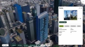 Outil Wired de data visualisation 3D par BNP Paribas Real Estate
