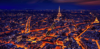 Paris vue aerienne nuit 600