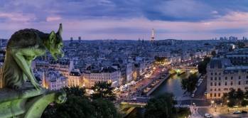 Vue sur Paris de nuit