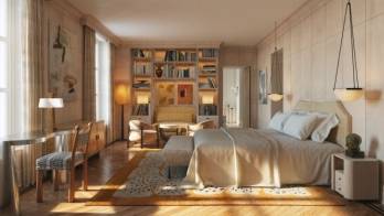 Une master bedroom des Maybourne Residences Saint-Germain. &copy; Maybourne