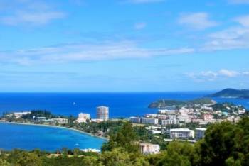 Vue port, Nouvelle-Calédonie