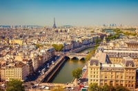 Une vue aérienne de Paris 