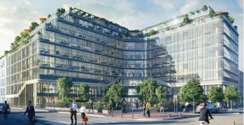 L'immeuble de bureaux Air situé au 1 Square Chaptal à Levallois-Perret