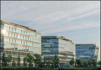 L'immeuble de bureaux situé au E-Plus-Strasse 1 à Düsseldorf
