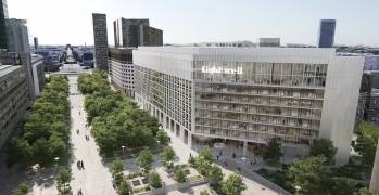 L'immeuble Lightwell à La Défense. 