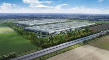 Un entrepôt de stockage à Meung-sur-Loire. 