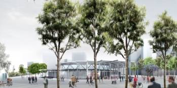 Gare Villejuif Institut Gustave-Roussy, où La Française investit pour l'OIRPC © Société du Grand Paris / Dominique Perrault Architecture
