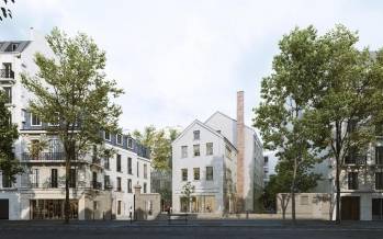 Vue du projet conçu par Franklin Azzi Architecture. 