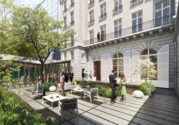 Le jardin du 33 Artois, Paris 8. © Morris & Renaud