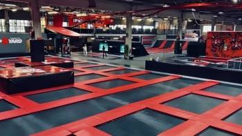 Le centre de sport JumpYard à Lisbonne. 