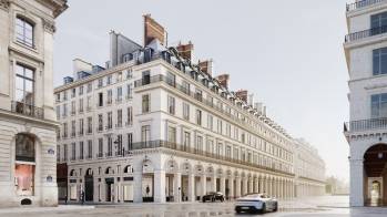 Vue du projet de l’ensemble des 12/14 Castiglione et 235 Saint Honoré, à Paris 1er. 