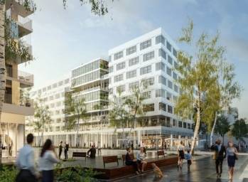 L'ensemble immobilier Évidence, dans la Zac des Docks à Saint-Ouen. 