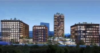Le projet mixte Amazing Amazones à Nantes, dont BNP Paribas s'offre les 16 200 mètres carrés de bureaux.
