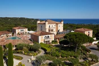 Le château de la Messardière à Saint-Tropez, bâti au XIXème siècle. © David Grimbert